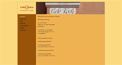 Desktop Screenshot of cafe-koch.de
