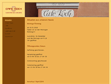 Tablet Screenshot of cafe-koch.de